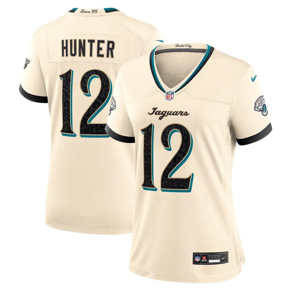 Travis Hunter Jacksonville Jaguars Nike Women's 2026 Rivalries Collection Game Jersey - Natural