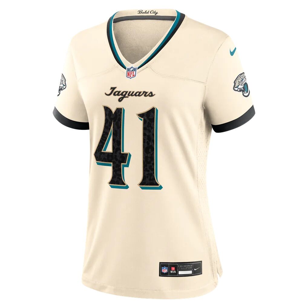 Josh Hines-Allen Jacksonville Jaguars Nike Women's 2026 Rivalries Collection Game Jersey - Natural