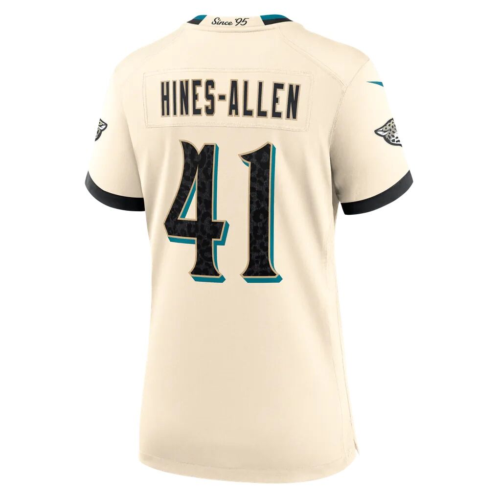 Josh Hines-Allen Jacksonville Jaguars Nike Women's 2026 Rivalries Collection Game Jersey - Natural