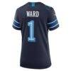 Cameron Ward Tennessee Titans Nike Women's 2026 Rivalries Collection Game Jersey - Navy - Detail View