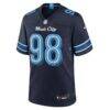 Jeffery Simmons Tennessee Titans Nike 2026 Rivalries Collection Game Jersey - Navy - Back View