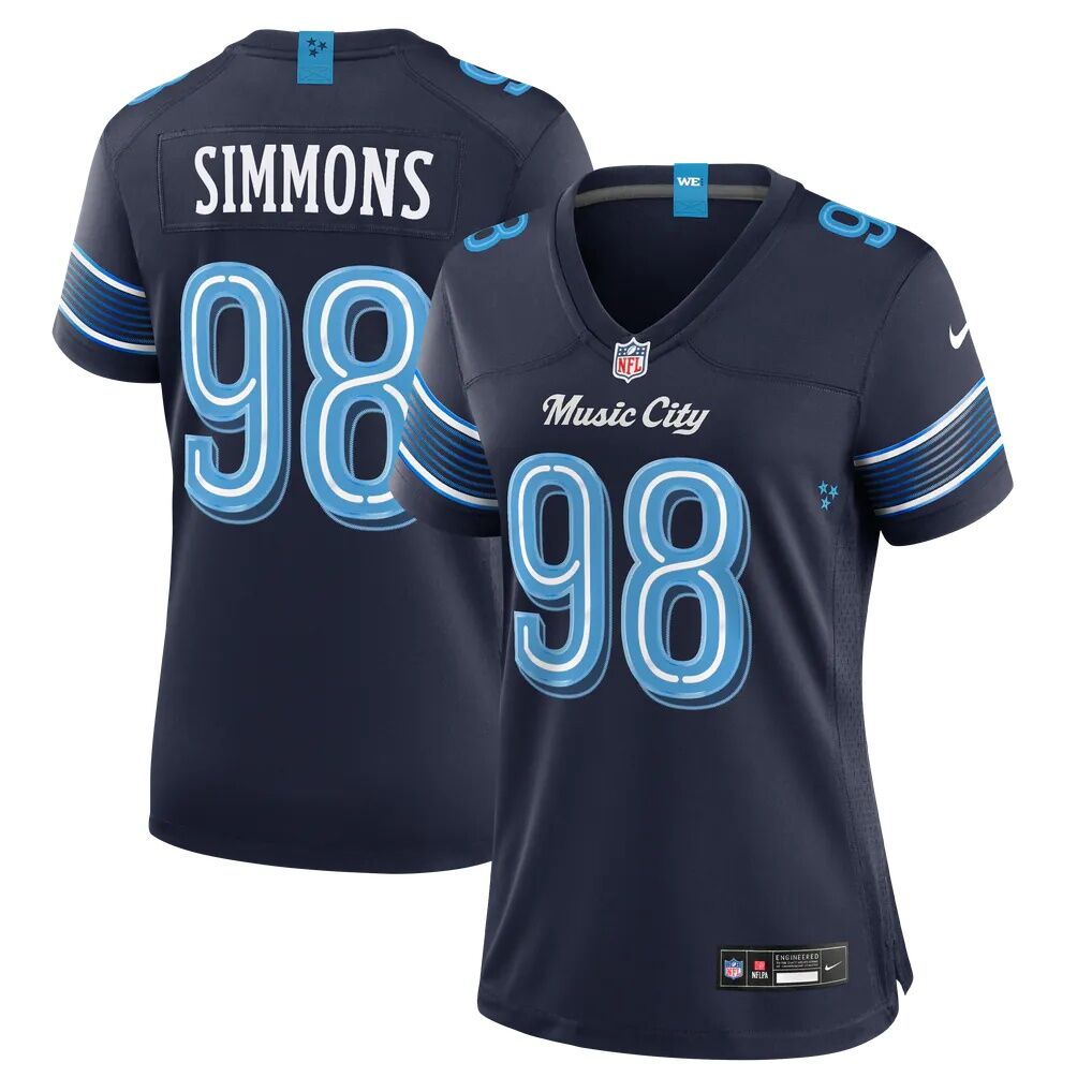 Jeffery Simmons Tennessee Titans Nike Women's 2026 Rivalries Collection Game Jersey