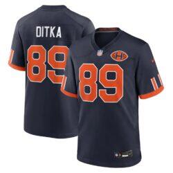 Mike Ditka Chicago Bears Nike 2026 Rivalries Collection Game Jersey - Navy - Front View