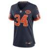 Walter Payton Chicago Bears Nike Women's 2026 Rivalries Collection Game Jersey - Navy - Back View