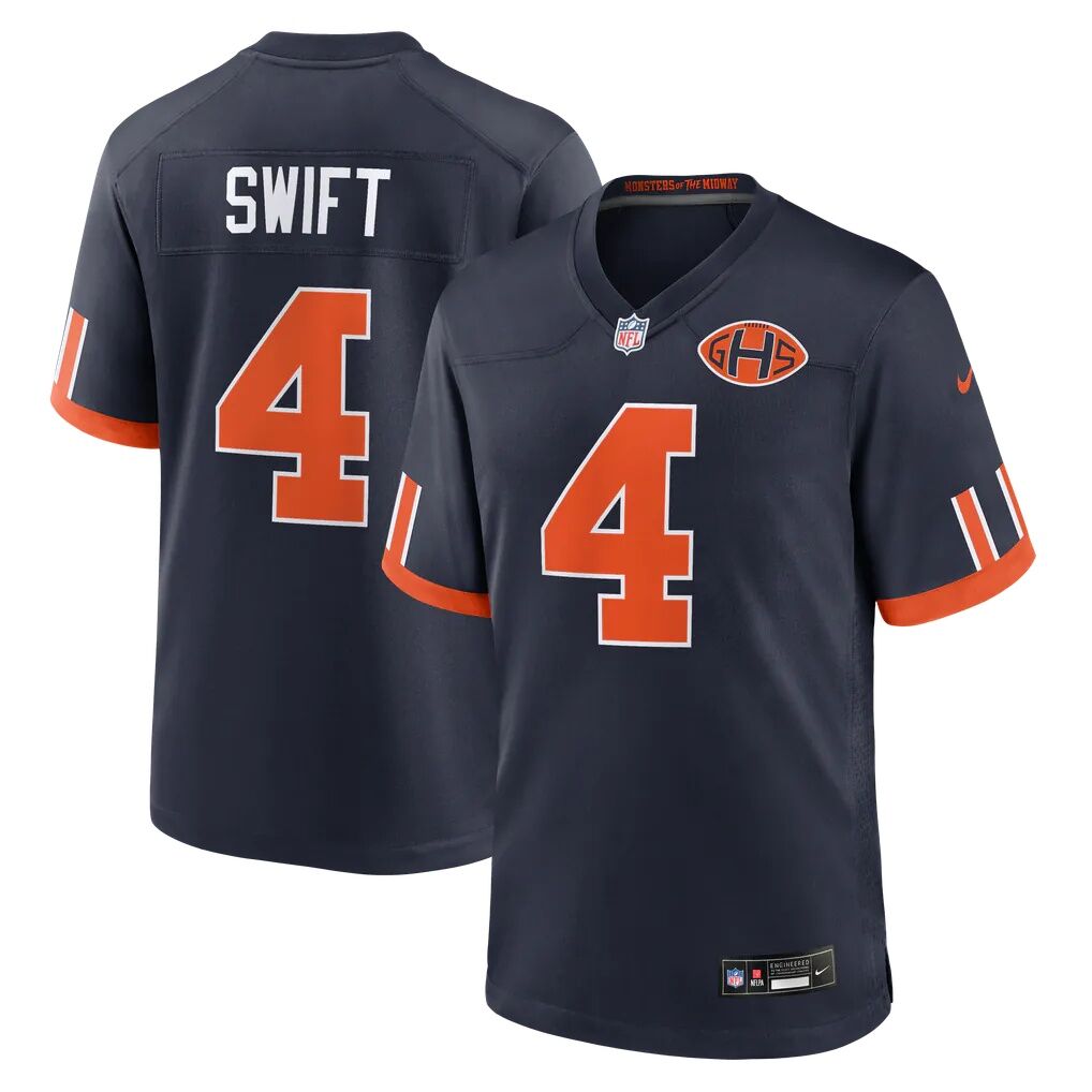 D'Andre Swift Chicago Bears Nike 2026 Rivalries Collection Game Jersey