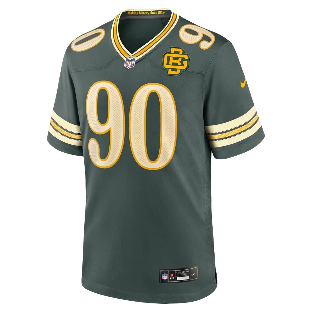 Lukas Van Ness Green Bay Packers Nike 2026 Rivalries Collection Game Jersey