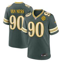 Lukas Van Ness Green Bay Packers Nike 2026 Rivalries Collection Game Jersey - Green - Front View