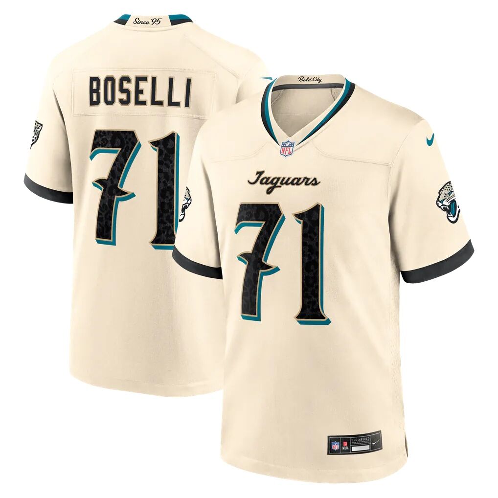 Tony Boselli Jacksonville Jaguars Nike 2026 Rivalries Collection Game Jersey - Natural