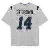 Amon-Ra St. Brown Detroit Lions Nike Preschool 2026 Rivalries Collection Game Jersey - Silver - Detail View