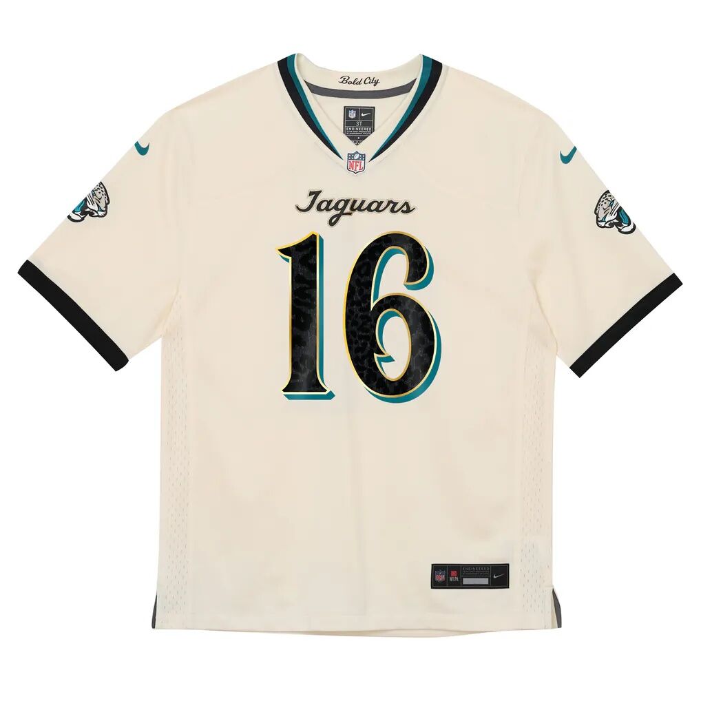 Trevor Lawrence Jacksonville Jaguars Nike Preschool 2026 Rivalries Collection Game Jersey - Natural