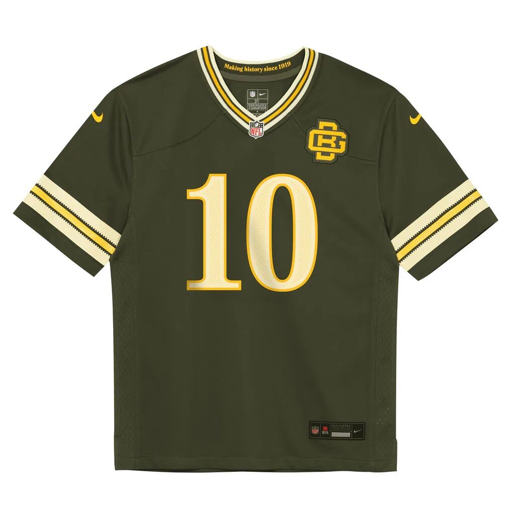 Jordan Love Green Bay Packers Nike Preschool 2026 Rivalries Collection Game Jersey