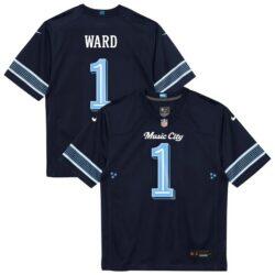 Cameron Ward Tennessee Titans Nike Preschool 2026 Rivalries Collection Game Jersey - Navy - Front View