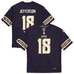 Justin Jefferson Minnesota Vikings Nike Preschool 2026 Rivalries Collection Game Jersey - Purple - Front View