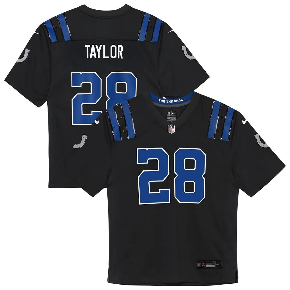 Jonathan Taylor Indianapolis Colts Nike Preschool 2026 Rivalries Collection Game Jersey - Anthracite