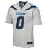 Jahmyr Gibbs Detroit Lions Nike Youth 2026 Rivalries Collection Game Jersey - Silver - Side View