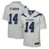 Amon-Ra St. Brown Detroit Lions Nike Youth 2026 Rivalries Collection Game Jersey - Silver - Front View
