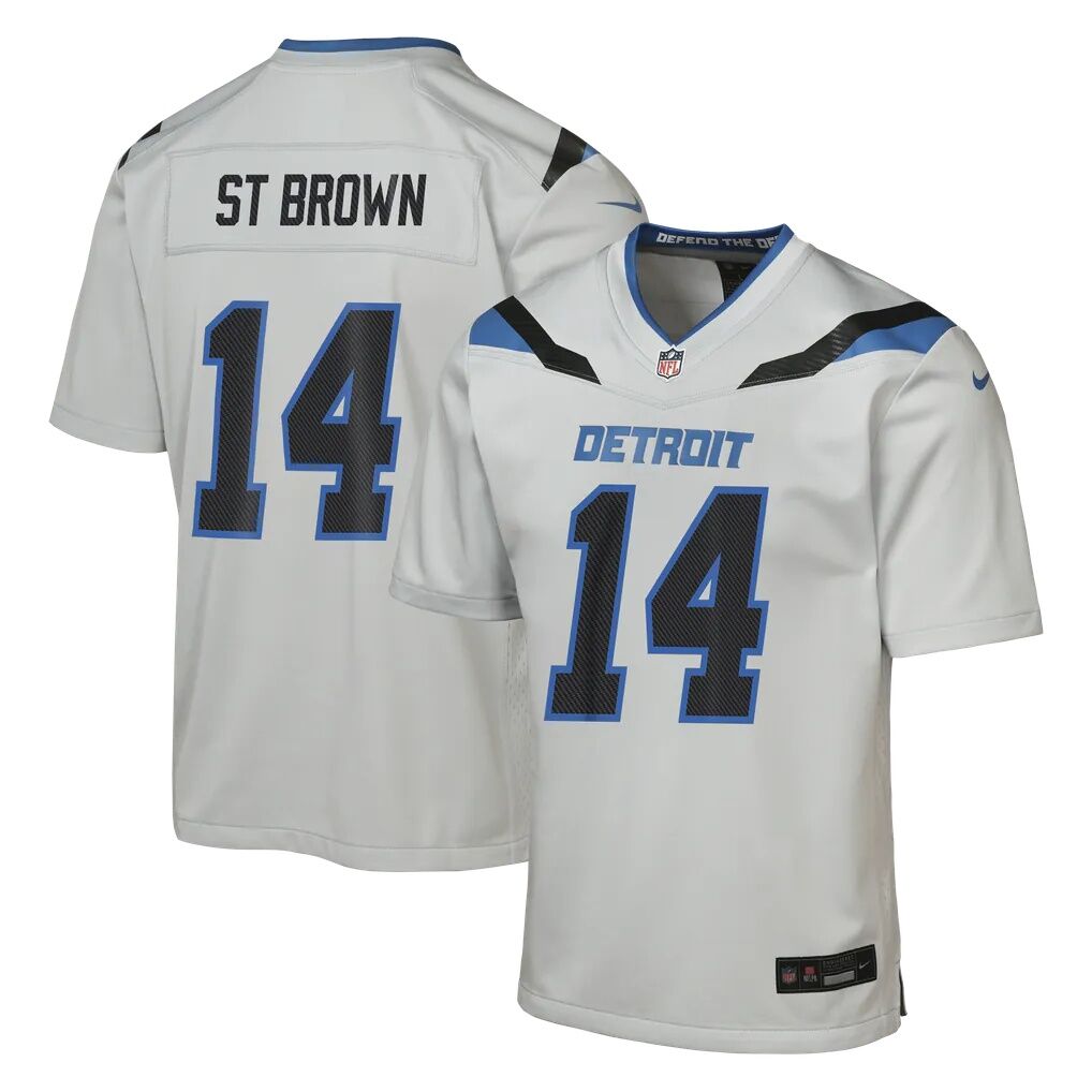 Amon-Ra St. Brown Detroit Lions Nike Youth 2026 Rivalries Collection Game Jersey