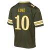 Jordan Love Green Bay Packers Nike Youth 2026 Rivalries Collection Game Jersey - Green - Detail View