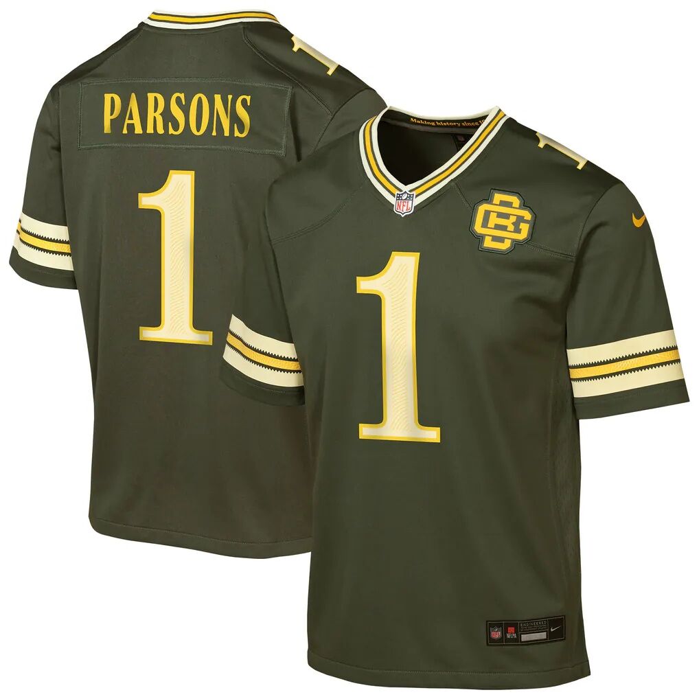 Micah Parsons Green Bay Packers Nike Youth 2026 Rivalries Collection Game Jersey