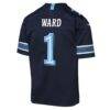 Cameron Ward Tennessee Titans Nike Youth 2026 Rivalries Collection Game Jersey - Navy - Detail View