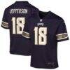 Justin Jefferson Minnesota Vikings Nike Youth 2026 Rivalries Collection Game Jersey - Purple - Front View