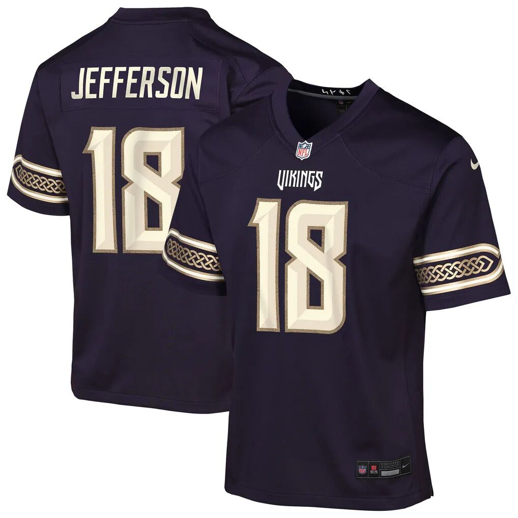 Justin Jefferson Minnesota Vikings Nike Youth 2026 Rivalries Collection Game Jersey