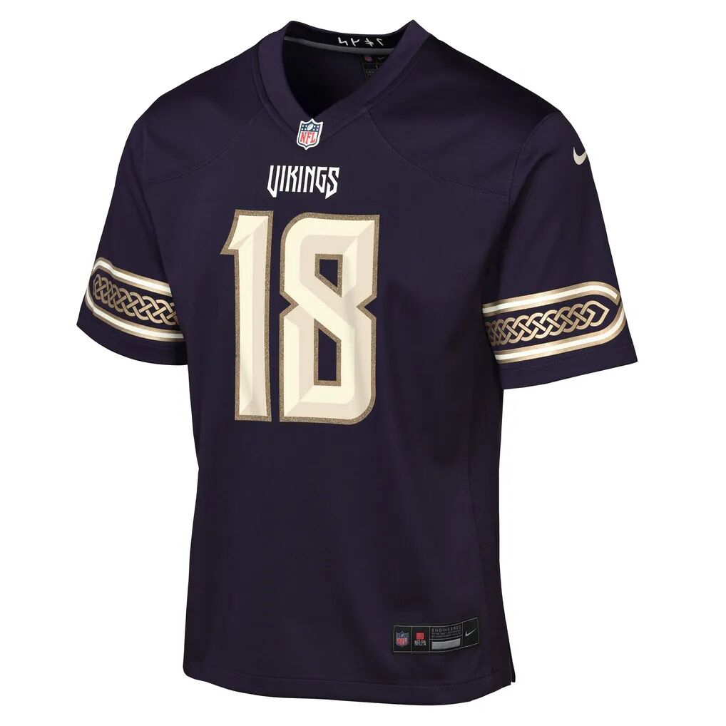 Justin Jefferson Minnesota Vikings Nike Youth 2026 Rivalries Collection Game Jersey