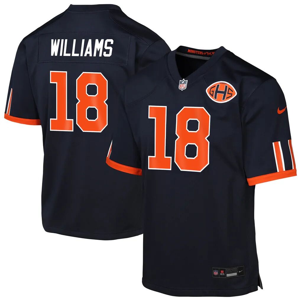 Caleb Williams Chicago Bears Nike Youth 2026 Rivalries Collection Game Jersey