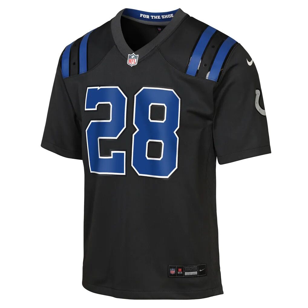 Jonathan Taylor Indianapolis Colts Nike Youth 2026 Rivalries Collection Game Jersey - Anthracite