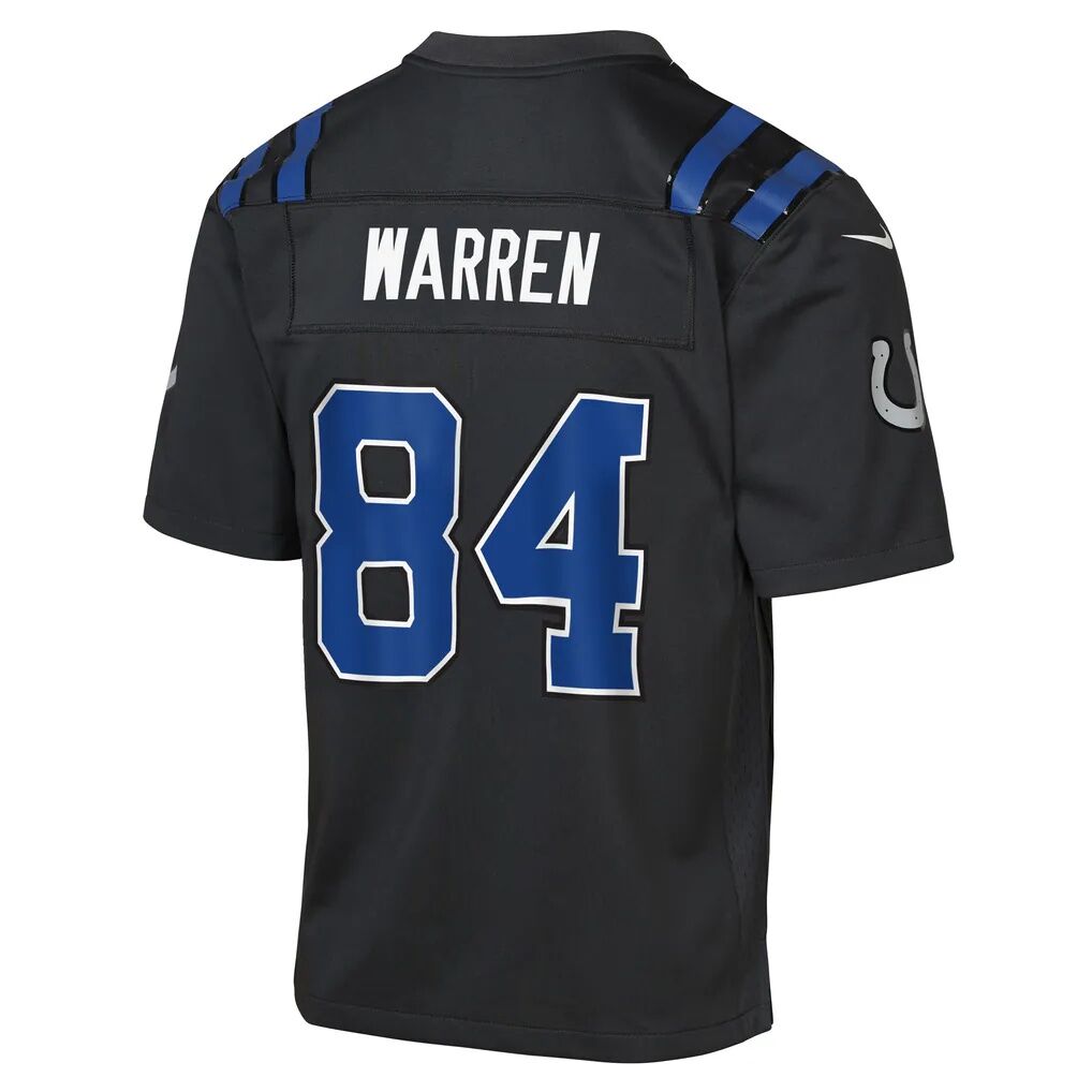 Tyler Warren Indianapolis Colts Nike Youth 2026 Rivalries Collection Game Jersey - Anthracite