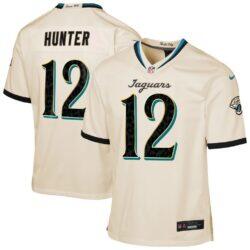 Travis Hunter Jacksonville Jaguars Nike Youth 2026 Rivalries Collection Game Jersey - - Front View