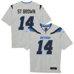 Amon-Ra St. Brown Detroit Lions Nike Toddler 2026 Rivalries Collection Game Jersey - Silver - Front View