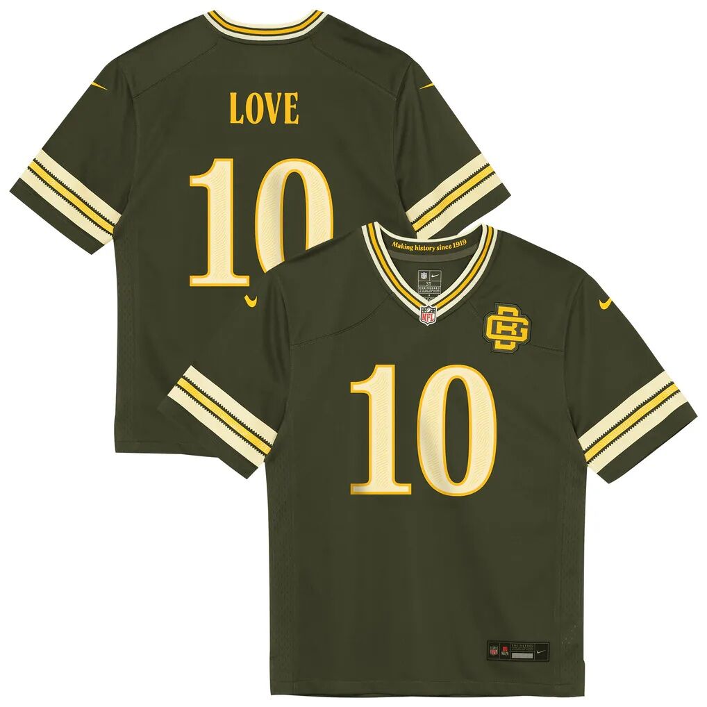 Jordan Love Green Bay Packers Nike Toddler 2026 Rivalries Collection Game Jersey