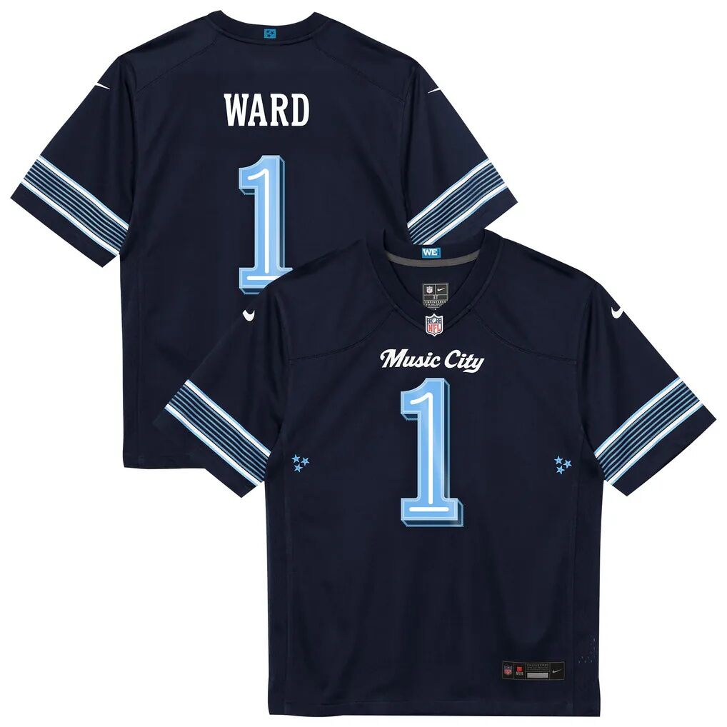 Cameron Ward Tennessee Titans Nike Toddler 2026 Rivalries Collection Game Jersey