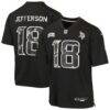 Justin Jefferson Minnesota Vikings Nike Youth 2026 Salute to Service Game Jersey - Black - Front View