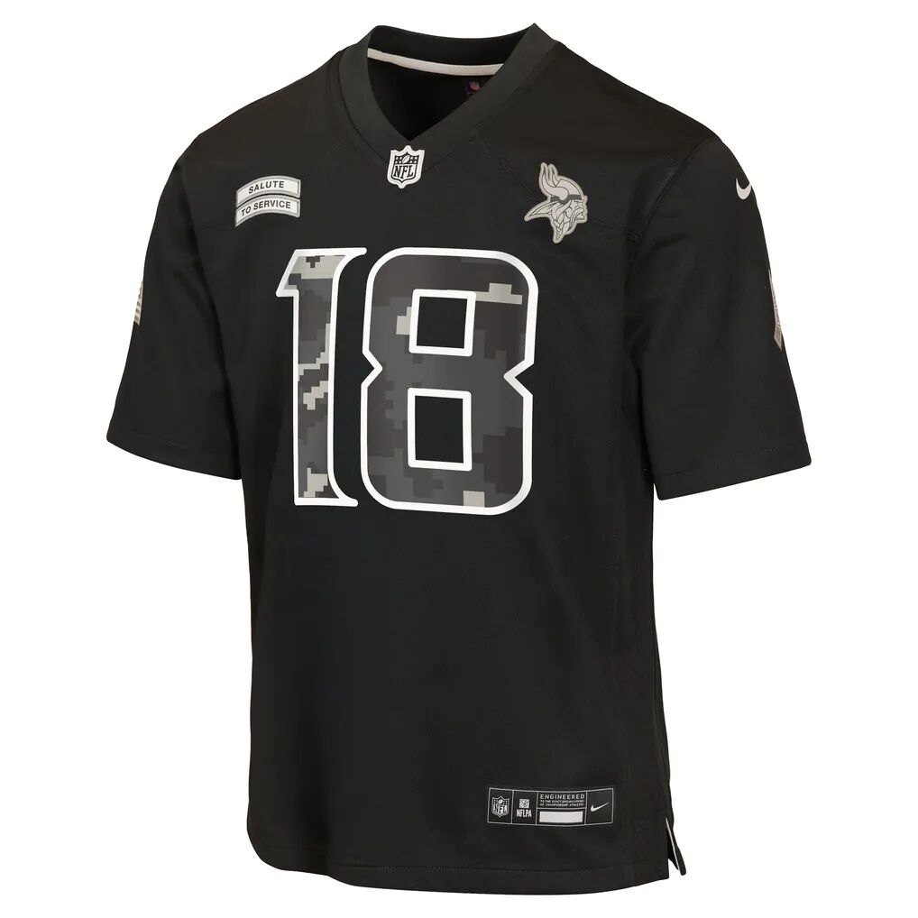 Justin Jefferson Minnesota Vikings Nike Youth 2026 Salute to Service Game Jersey