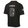Jahmyr Gibbs Detroit Lions Nike Youth 2026 Salute to Service Game Jersey - Black - Detail View