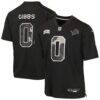 Jahmyr Gibbs Detroit Lions Nike Youth 2026 Salute to Service Game Jersey - Black - Front View