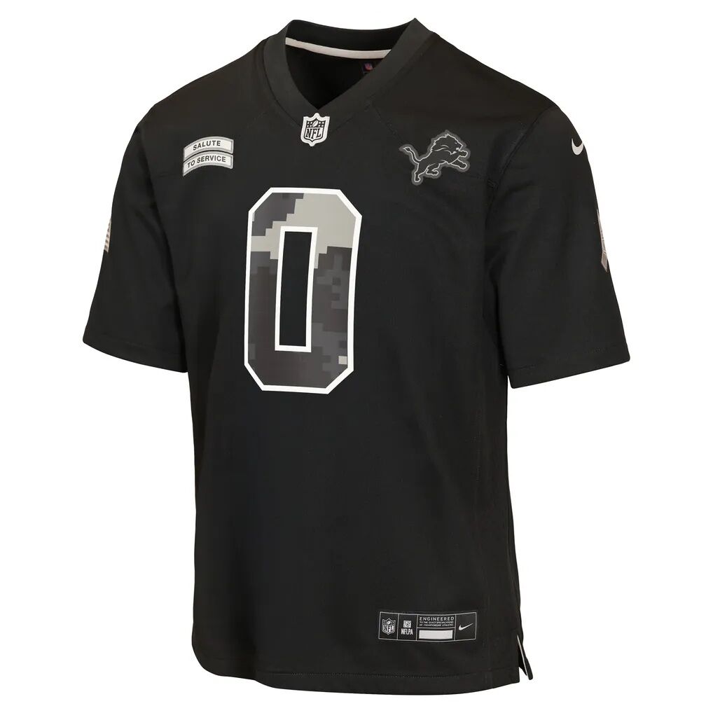 Jahmyr Gibbs Detroit Lions Nike Youth 2026 Salute to Service Game Jersey