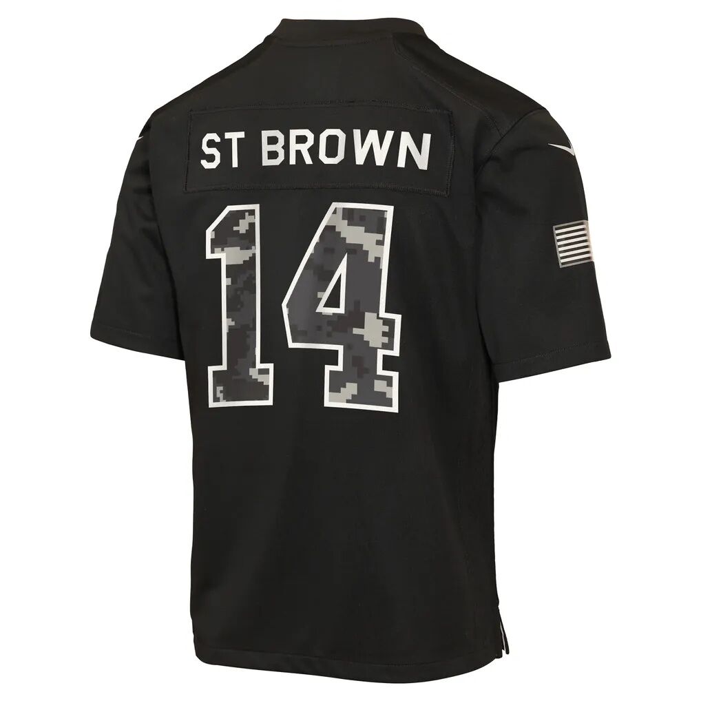 Amon-Ra St. Brown Detroit Lions Nike Youth 2026 Salute to Service Game Jersey