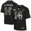 Amon-Ra St. Brown Detroit Lions Nike Youth 2026 Salute to Service Game Jersey - Black - Front View