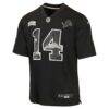 Amon-Ra St. Brown Detroit Lions Nike Youth 2026 Salute to Service Game Jersey - Black - Side View