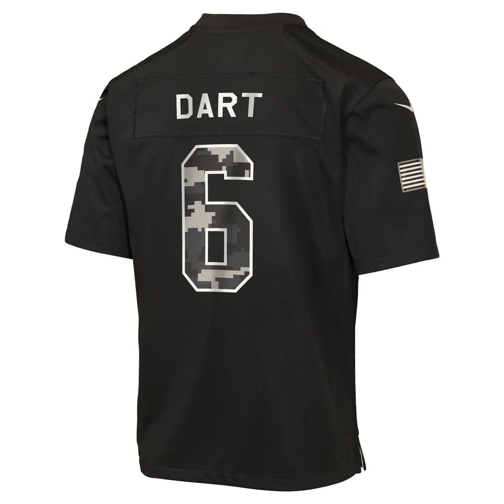 Jaxson Dart New York Giants Nike Youth 2026 Salute to Service Game Jersey