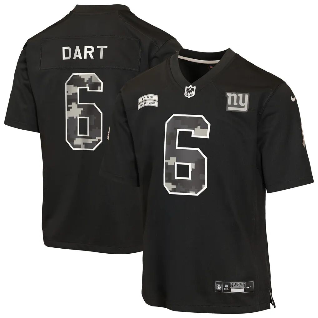 Jaxson Dart New York Giants Nike Youth 2026 Salute to Service Game Jersey