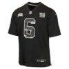 Jaxson Dart New York Giants Nike Youth 2026 Salute to Service Game Jersey - Black - Side View