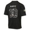 Drake Maye New England Patriots Nike Youth 2026 Salute to Service Game Jersey - Black - Detail View