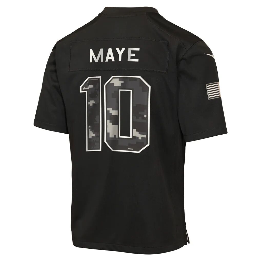 Drake Maye New England Patriots Nike Youth 2026 Salute to Service Game Jersey