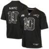 Drake Maye New England Patriots Nike Youth 2026 Salute to Service Game Jersey - Black - Front View