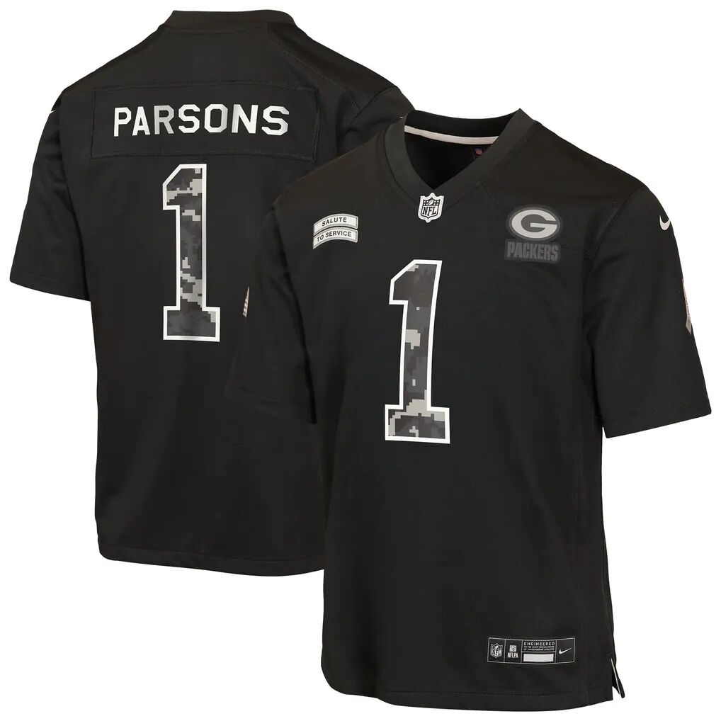 Micah Parsons Green Bay Packers Nike Youth 2026 Salute to Service Game Jersey