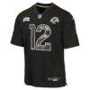 Puka Nacua Los Angeles Rams Nike Youth 2026 Salute to Service Game Jersey - Black - Side View